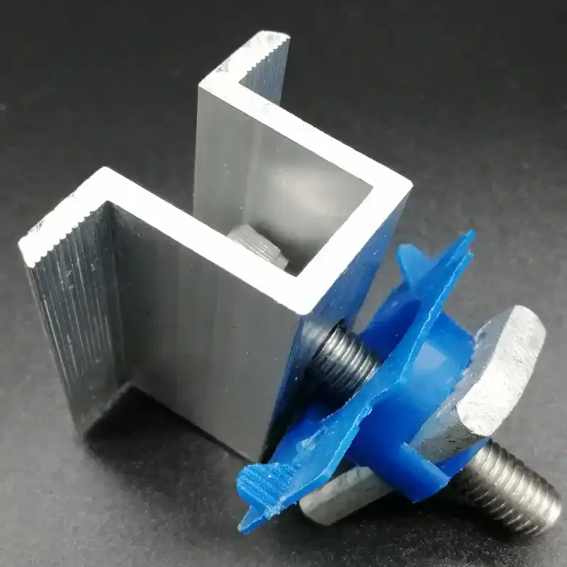 Pince intermédiaire en aluminium PV